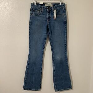 New with Flaws Levi's 518 Super Low Boot Cut Stretch Denim Jeans Juniors 7M